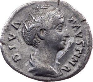 Diva Faustina I., wife of Antoninus Pius, Denarius 140/141, Rome