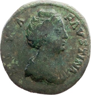 Diva Faustina, wife of Antoninus Pius, Sestertius 141, Rome