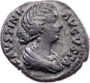 Faustina II., wife of Marcus Aurelius, Denarius 175, Rome