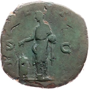Lucilla, wife of Lucius Verus, Sestertius 182, Rome