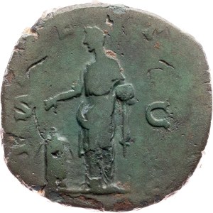Lucilla, wife of Lucius Verus, Sestertius 182, Rome