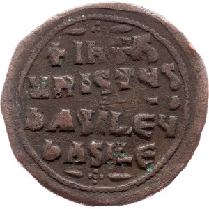 Basil II. and Constantine VIII., Anon. Follis, Class A2 976-1025, Constantinople