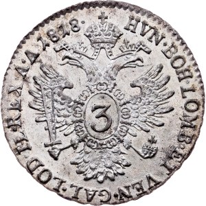 Franz I. (II.), 3 Kreuzer 1818, B, Kremnitz