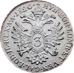 Franz I. (II.), 3 Kreuzer 1820, B, Kremnitz