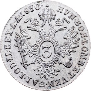 Franz I. (II.), 3 Kreuzer 1830, A, Vienna