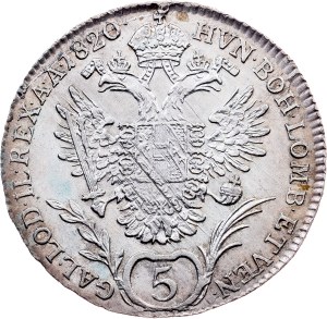 Franz I. (II.), 5 Kreuzer 1820, B, Kremnitz