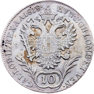 Franz I. (II.), 10 Kreuzer 1818, V, Venezia