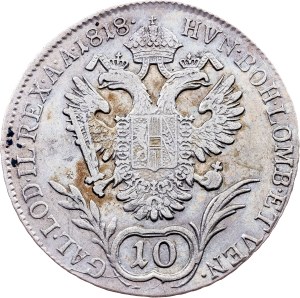 Franz I. (II.), 10 Kreuzer 1818, V, Venezia
