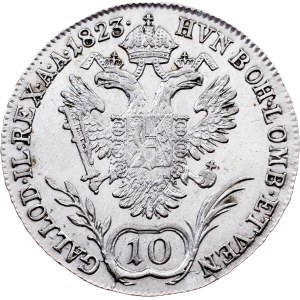 Franz I. (II.), 10 Kreuzer 1823, A, Vienna