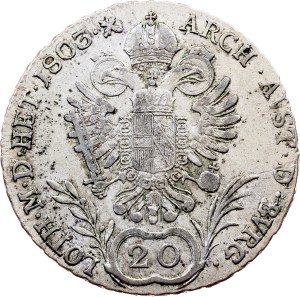 Franz I. (II.), 20 Kreuzer 1803, E, Karlsburg