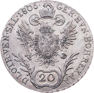 Franz I. (II.), 20 Kreuzer 1806, D, Salzburg
