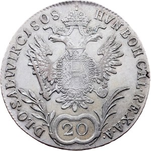 Franz I. (II.), 20 Kreuzer 1808, C, Prague