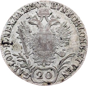 Franz I. (II.), 20 Kreuzer 1820, B, Kremnitz