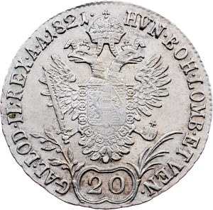 Franz I. (II.), 20 Kreuzer 1821, B, Kremnitz
