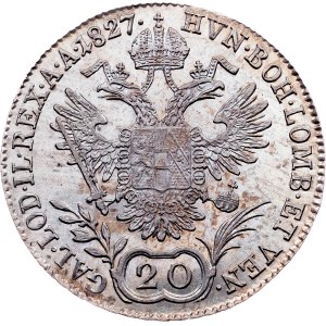 Franz I. (II.), 20 Kreuzer 1827, A, Vienna