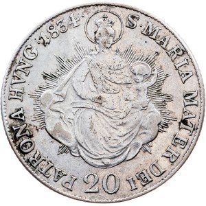 Franz I. (II.), 20 Kreuzer 1834, B, Kremnitz