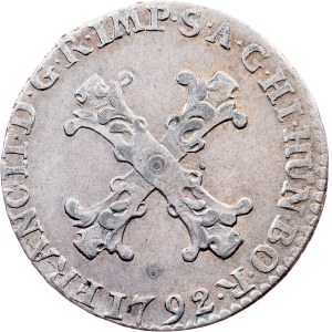 Franz I. (II.), 10 Liards 1792, Brussels