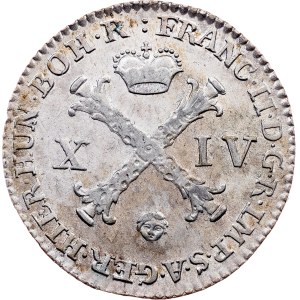 Franz I. (II.), 14 Liards 1793, Brussels
