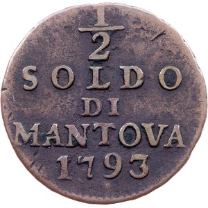 Franz I. (II.), 1/2 Soldo di Mantova 1793, Milan