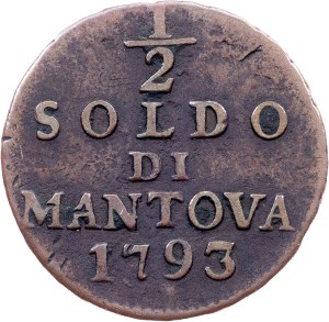 Franz I. (II.), 1/2 Soldo di Mantova 1793, Milan