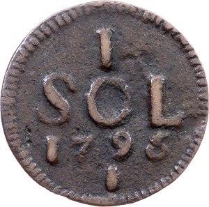 Franz I. (II.), 1 Sol 1795, Luxembourg