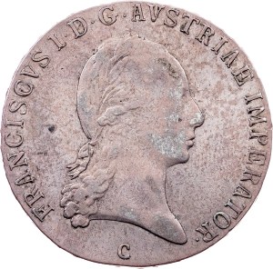 Franz I. (II.), 1/2 Thaler 1823, C, Prague