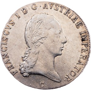 Franz I. (II.), 1/2 Thaler 1824, C, Prague