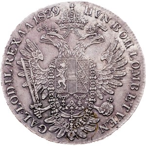 Franz I. (II.), 1/2 Thaler 1829, A, Vienna