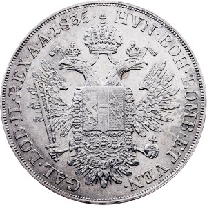 Franz I. (II.), 1/2 Thaler 1835, A, Vienna