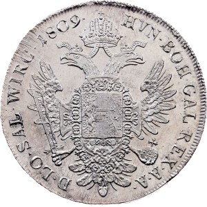 Franz I. (II.), 1 Thaler 1809, C, Prague
