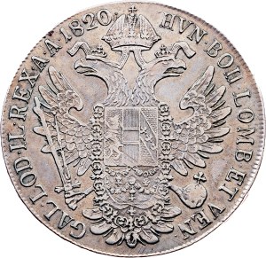 Franz I. (II.), 1 Thaler 1820, C, Prague