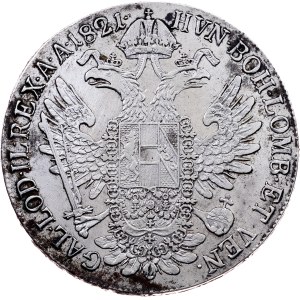 Franz I. (II.), 1 Thaler 1821, V, Venezia