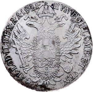 Franz I. (II.), 1 Thaler 1821, V, Venezia