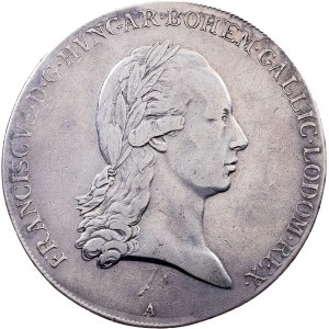 Franz I. (II.), 1 Thaler 1792, A, Vienna