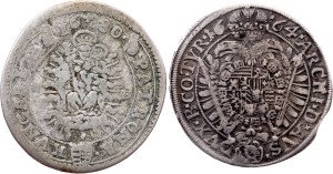 Leopold I., 15 Kreuzer 1664, 1680