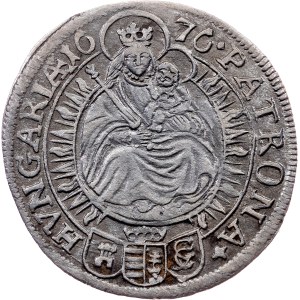 Leopold I., 6 Kreuzer 1676, Pressburg