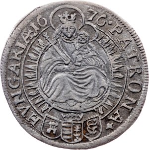 Leopold I., 6 Kreuzer 1676, Pressburg