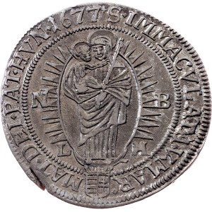 Leopold I., 6 Kreuzer 1677, NB-LM, Nagybanya