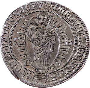 Leopold I., 6 Kreuzer 1677, NB-LM, Nagybanya
