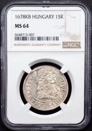 Leopold I., 15 Kreuzer 1678, KB, Kremnitz