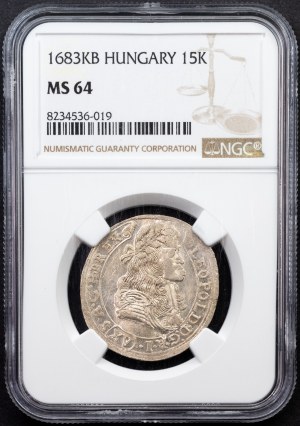 Leopold I., 15 Kreuzer 1683, KB, Kremnitz