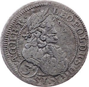 Leopold I., 3 Kreuzer 1705, Wroclaw