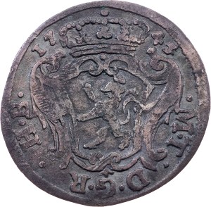 Maria Teresia, 1/2 Kreuzer 1745, Prague