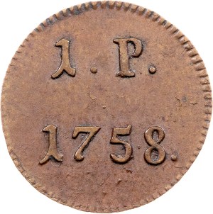 Maria Teresia, 1 Pfennig 1758, Prague