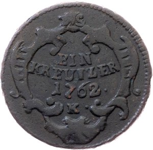 Maria Theresia, 1 Kreuzer 1762, K, Kremnitz