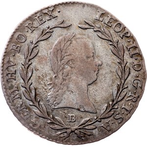 Leopold II., 10 Kreuzer 1792, B, Kremnitz