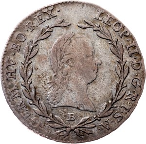 Leopold II., 10 Kreuzer 1792, B, Kremnitz