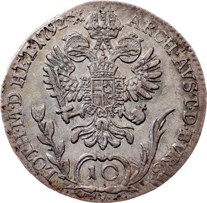 Leopold II., 10 Kreuzer 1792, B, Kremnitz
