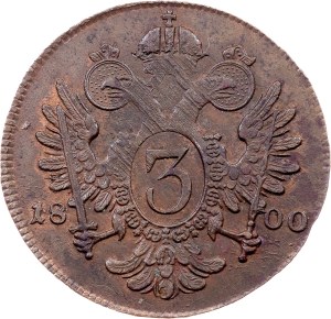 Franz I. (II.), 3 Kreuzer 1800, C, Prague