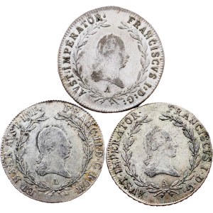 Franz I. (II.), 20 Kreuzer 1806, 1808, 1814